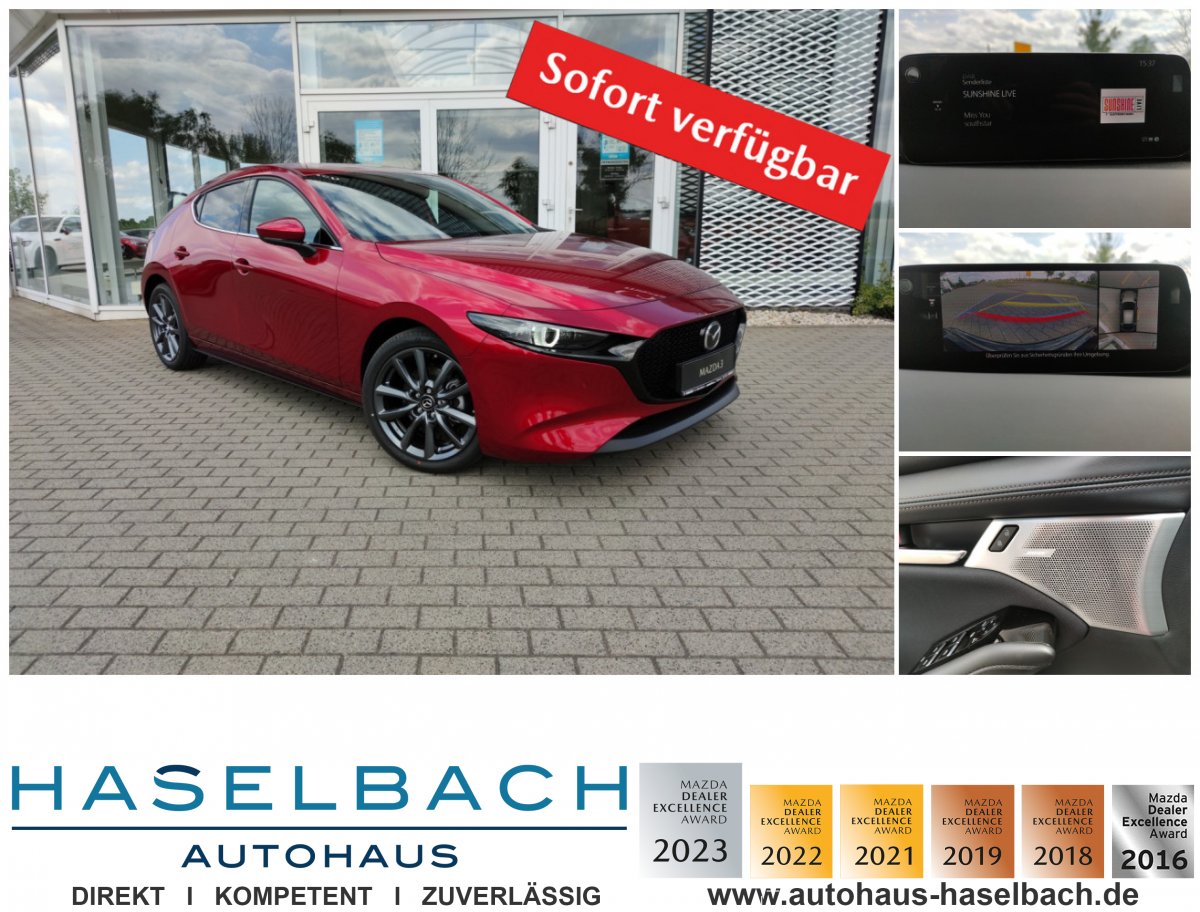 Mazda 3 3 Exclusive inkl Leasing-Bonus 360° BOSE Matrix  - 