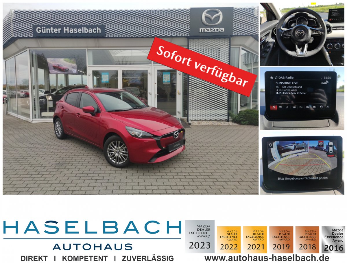 Mazda 2 2 EXCLUSIVE LogIn RFK Klimaaut Freisprech Sitzhe - 