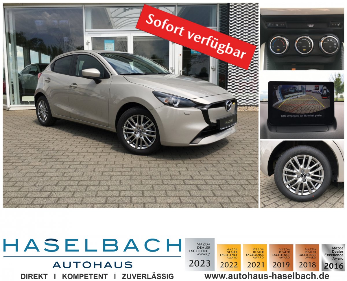 Mazda 2 2 EXCLUSIVE LogIn RFK Freisprech Lenkradheizg Kl - 